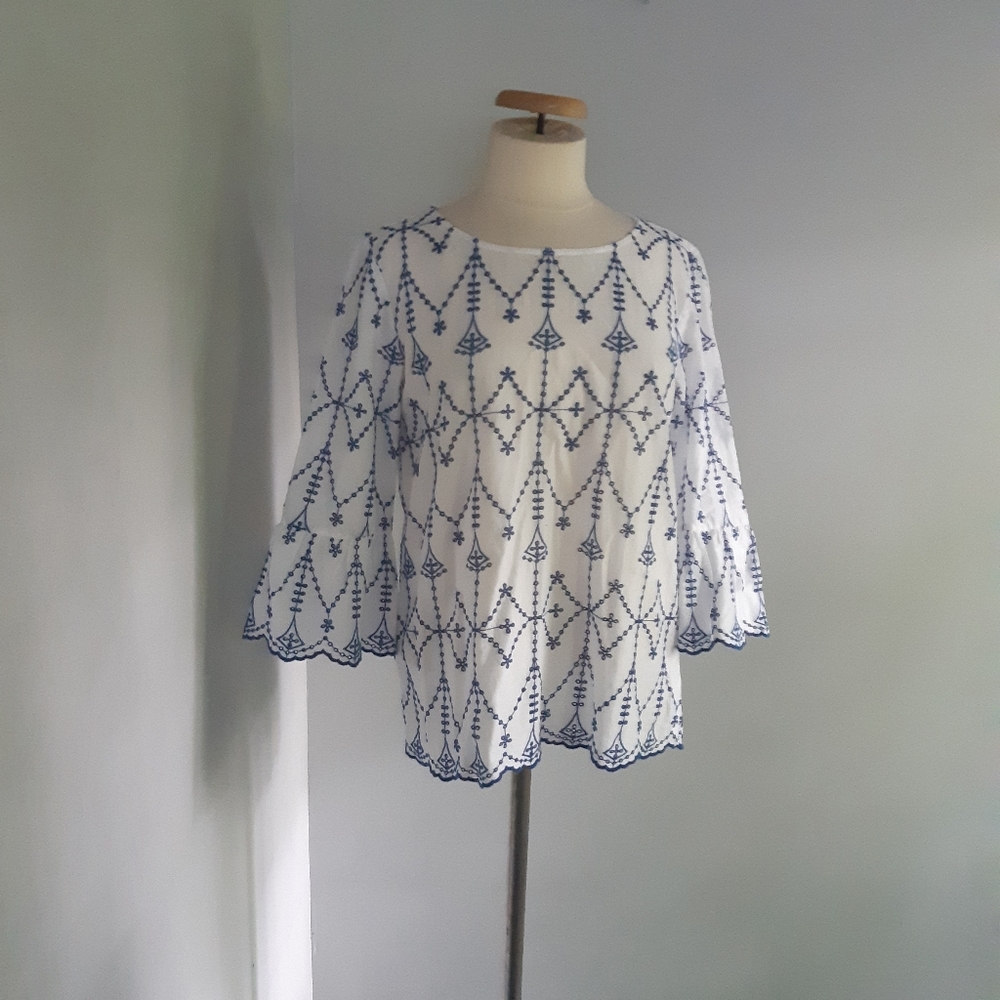 Tom Tailor Women's haft sleeves blouse Size 38